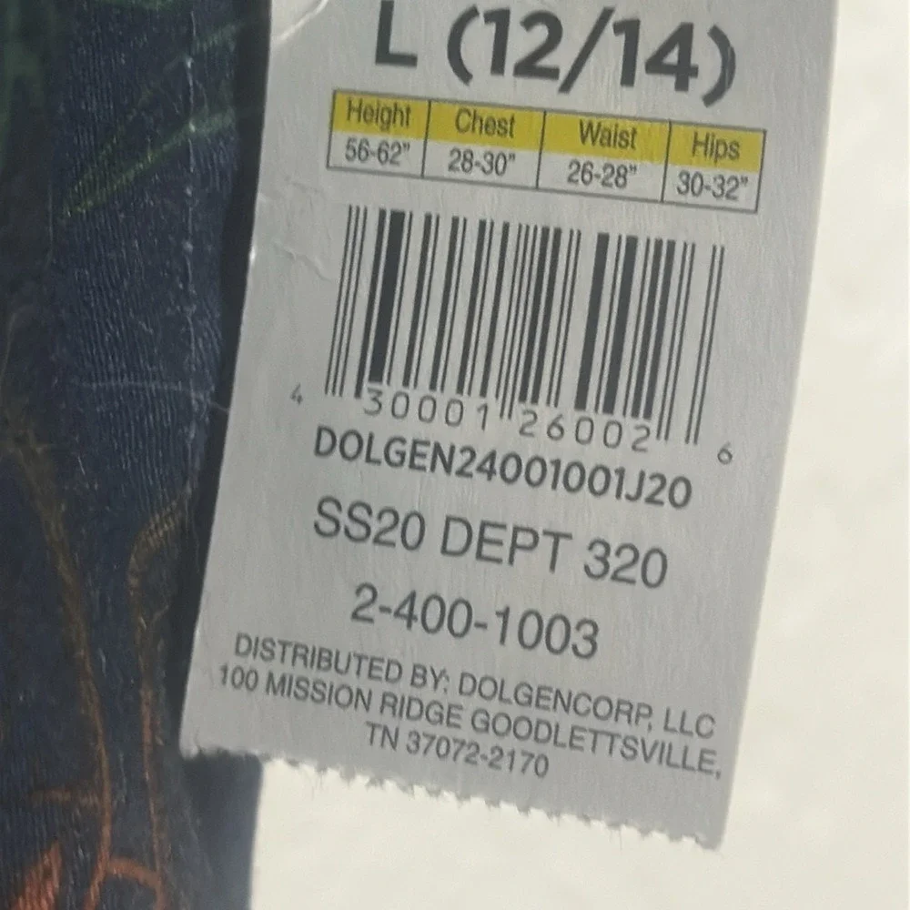 Revolution Boys Shark Print Swim Trunks Navy Blue Orange Teal Size L 12/14 NWT